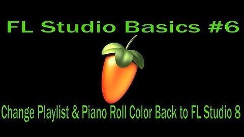 FL Studio Basics #6 - Change Grid Color Back To FL Studio 8 Color