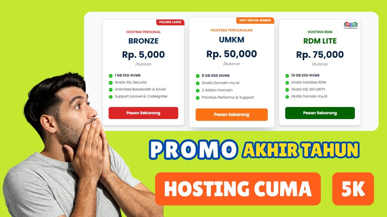 Review update harga Hosting dan domain akhir 2025