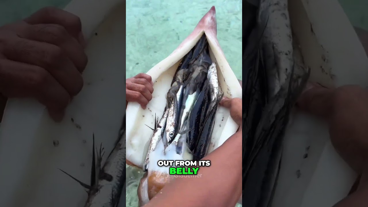 What’s Inside a Squid? Man Discovers Tiny Fish in Its Belly! 🦑🐟   