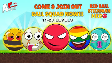 Red Ball & Stick Hero 2022 - Levels 11-20 / Gameplay Walkthrough (Android, iOS)