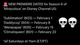 When miraculous season 6 is released out of order...