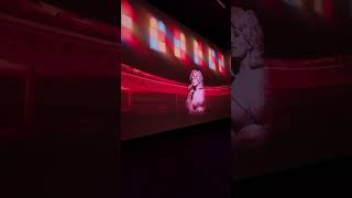 This was neat this was a wall but it was a video this was at Dollywoof experience. 2026