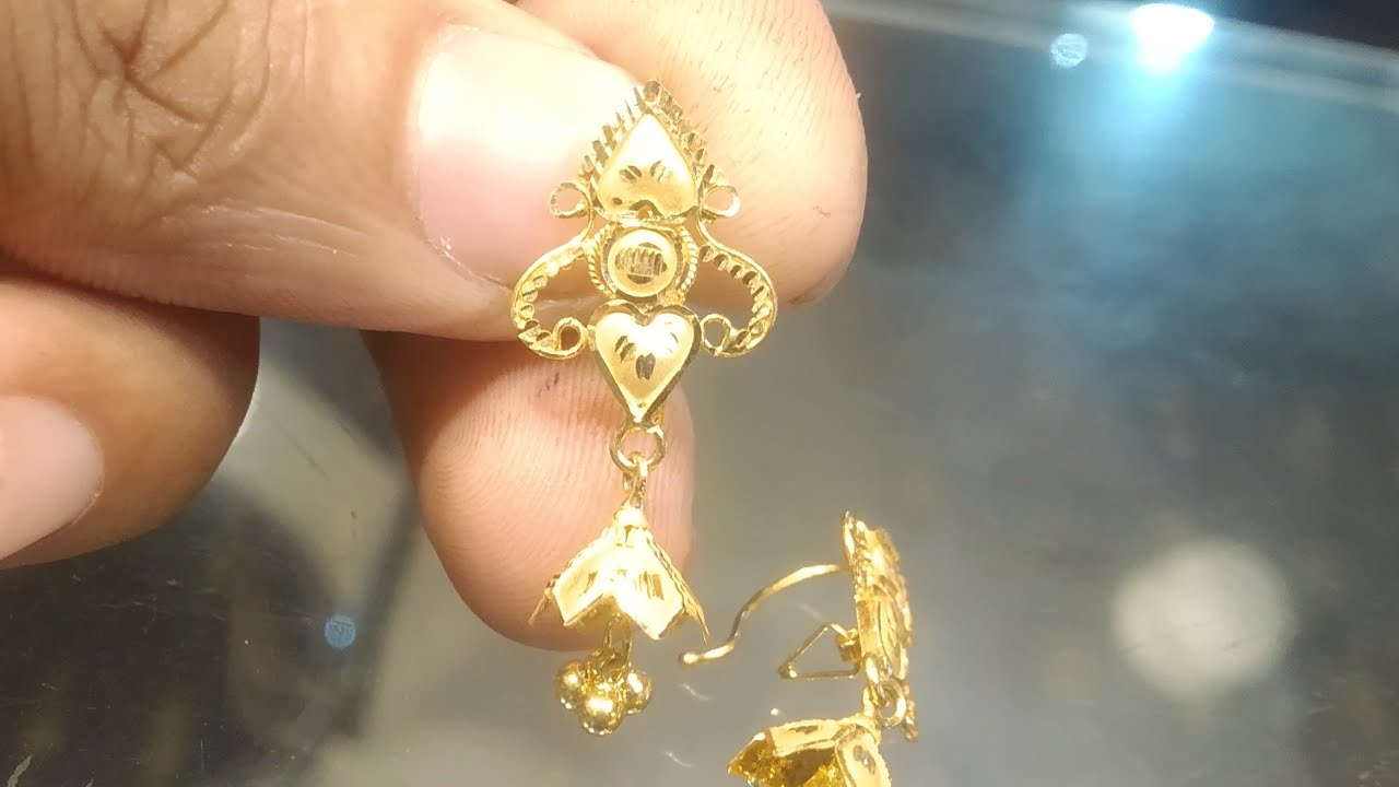 stylish gold earring Disign And Price Bangladeshi YouTube