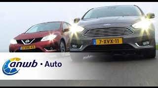 Nissan Pulsar Vs Ford Focus Dubbeltest - Anwb Auto