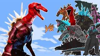 NEW BLOODBATH GODZILLA vs All GODZILLA ADDON IN MINECRAFT PE! screenshot 2