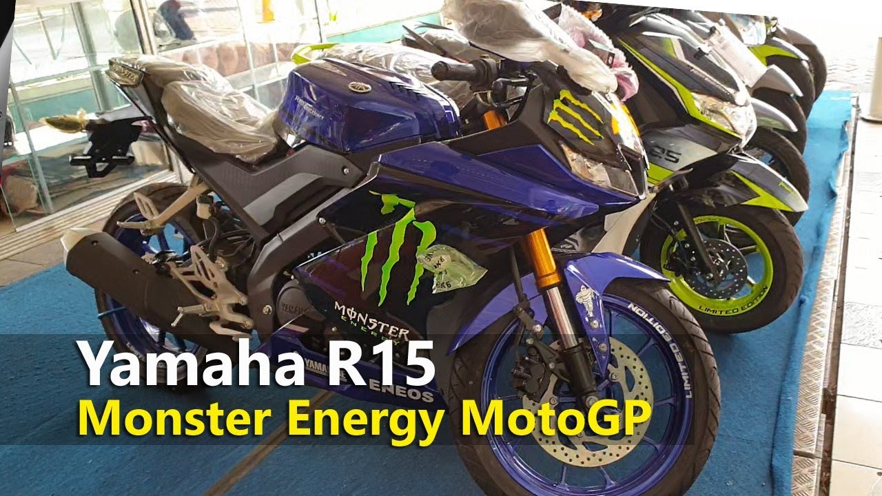 Yamaha R15 Monster Energy Motogp 2019 Tmcblog 1160 Youtube