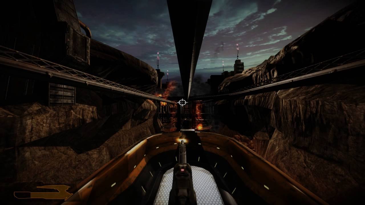 gaming logo Quake 4 - 24 Tram Rail - 1080p 60fps Uncommented