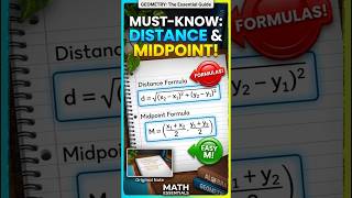 🎯 Distance & Midpoint Formula in 60 Seconds | Maths Shortcut! #maths#shorts#shakirsacademy