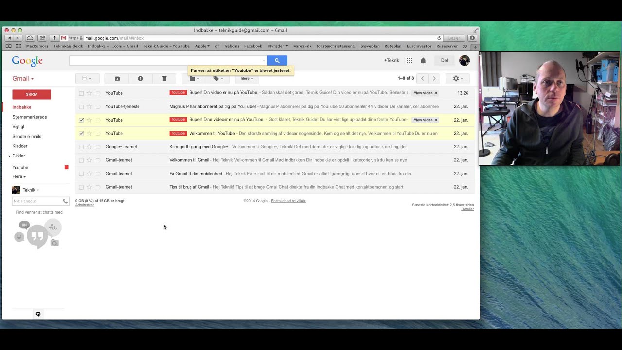 Ubetydelig moden tømmerflåde Etiketter Gmail - YouTube