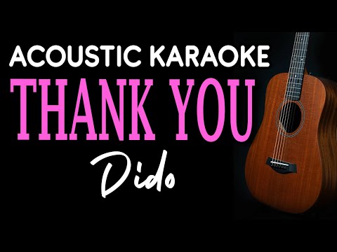 THANK YOU DIDO ACOUSTIC KARAOKE 