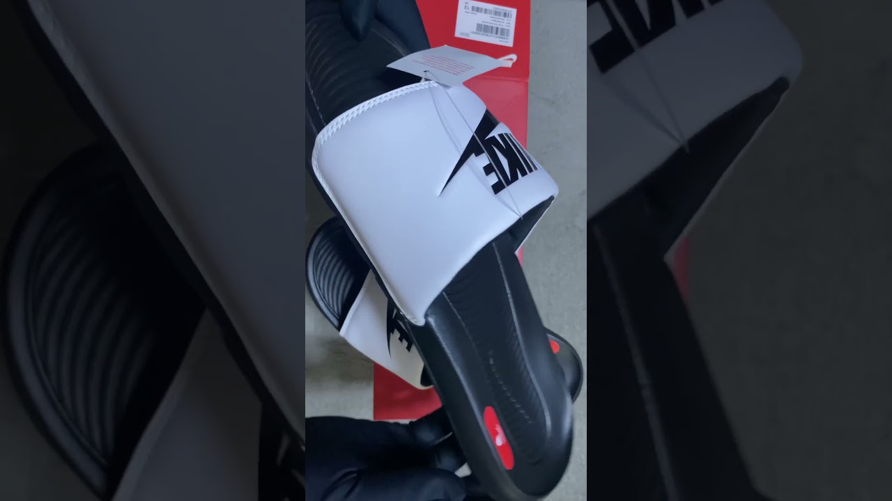 Nike Victori One Slide - White / Black - Quick Unboxing