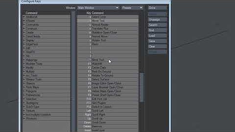 LightWave UI - Locate a shortcut