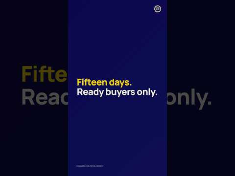 Ten days. Ready buyers only | SMSF Property #shorts