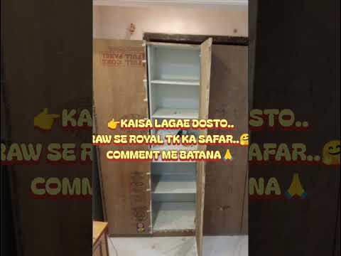 Plywood Wardrobe Design in Mumbai | Raw to Royal Transformation kandivali West Mumbai| #shorts