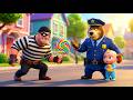 Beware! Stranger Danger Song | Police Bear Saves Baby Max | Safety Tips Song | Police cartoon