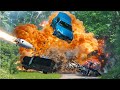 Under attack  extreme beamng drive car chase