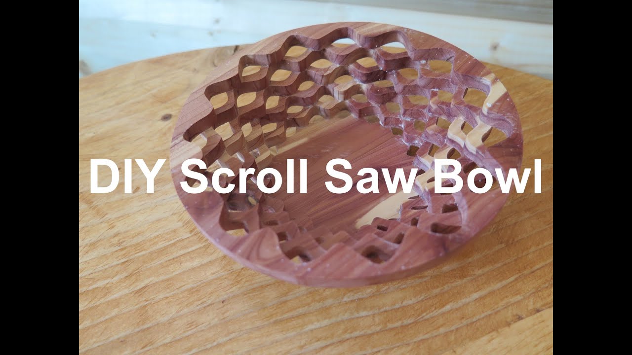 DIY scroll saw bowl + CHANNEL ANNOUNCEMENT YouTube