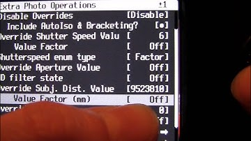 CHDK for the Canon SX40 HS - Extra Photo Operations: Step Four - Override Subject Distance
