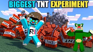 Minecraft | Biggest TNT Experiment With Oggy And Jack | Minecraft Pe | In Hindi | Rock Indian Gamer|