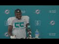 Aaron Brewer meets with the media | Miami Dolphins
