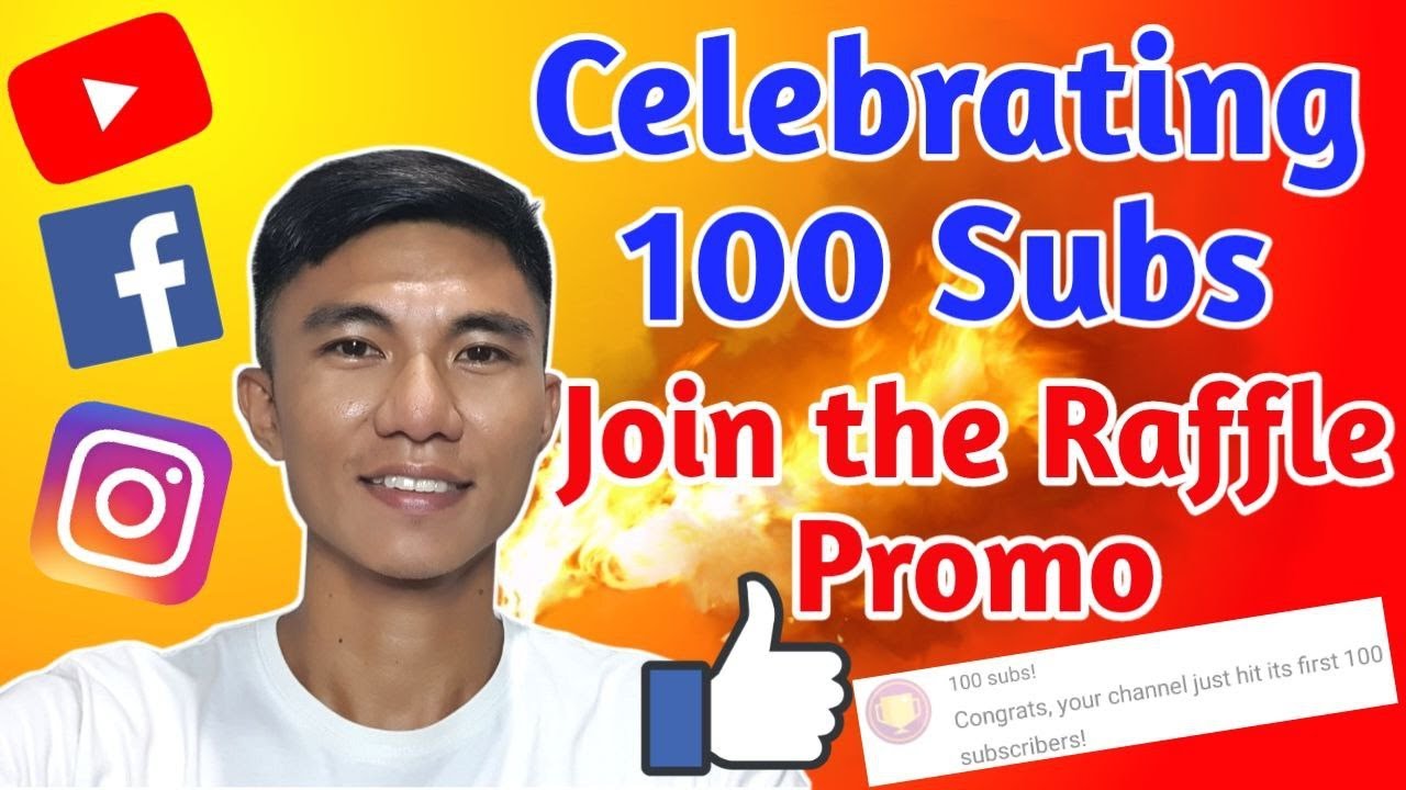 Celebrating 100 Subs | Join the 100 Pesos Load Raffle Promo - YouTube