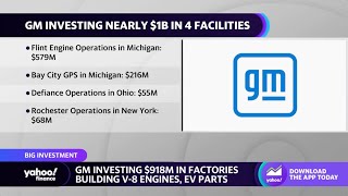 GM to invest $918 million in factories to build out V-8 engines, EV parts