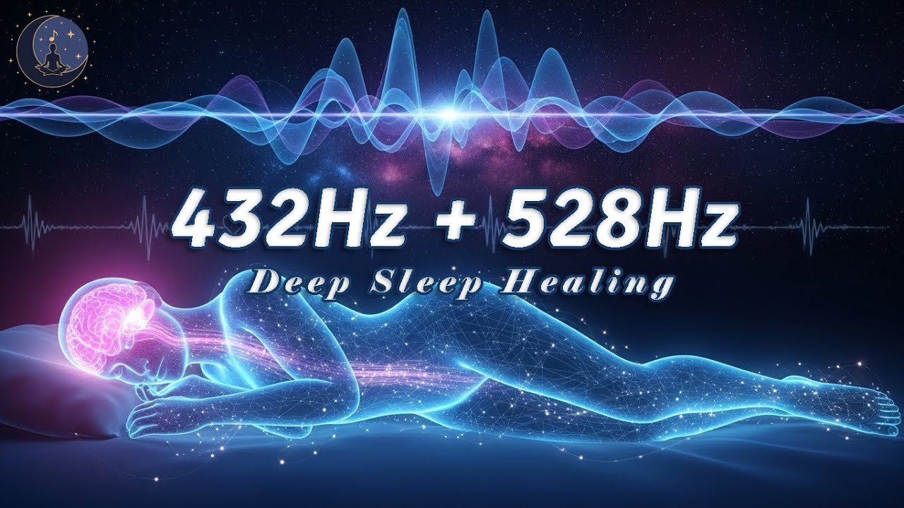 432Hz + 528Hz | Deep Sleep Healing Frequencies | Calm Mind | Full Body & Mind Restoration