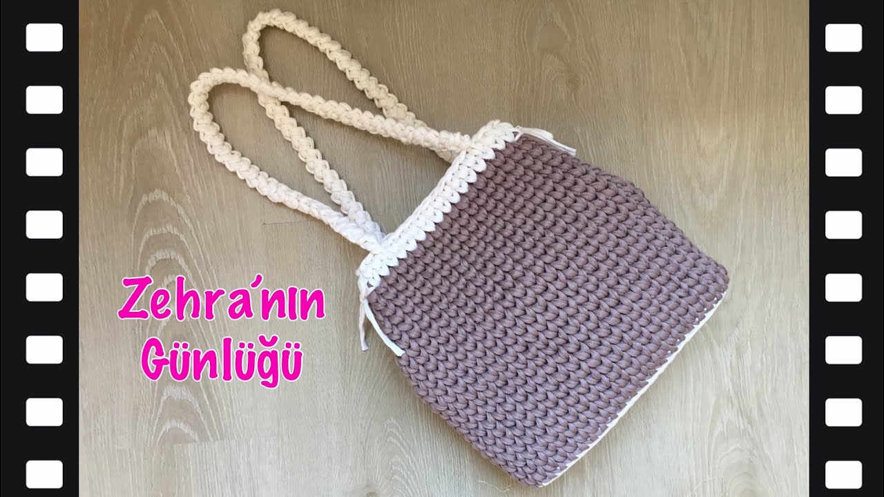 Penye ipten kol çantası yapımı