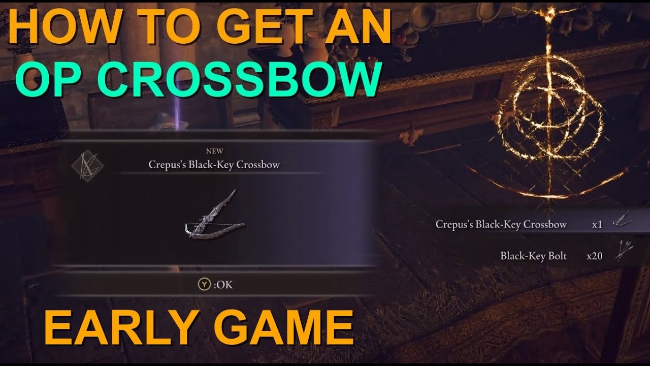 Elden Ring How to Get an OP Crossbow Early Game Crepus's BlackKey