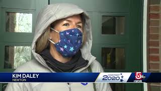 Voters wait in snow on last day of early voting