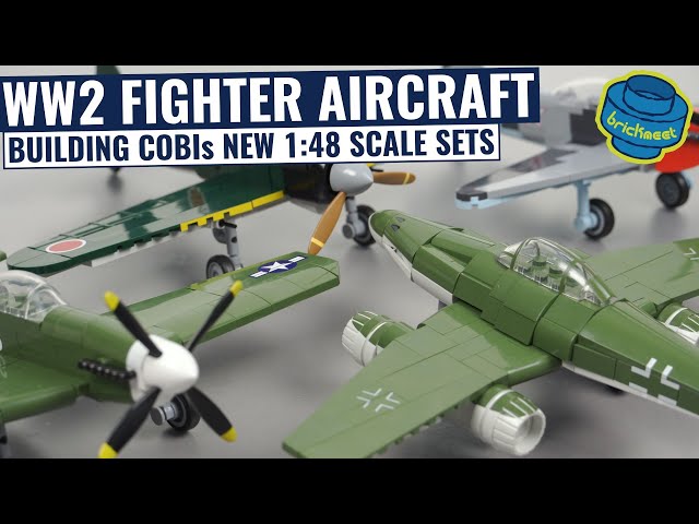 4in1 Build - New ME 262, A6M2 ZERO, P-51D Mustang, YAK-3 in 1:48 Scale (Speed Build Review) class=