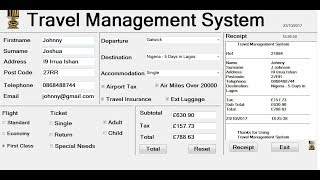 How to Create Travel Management System Using Object Oriented Technique in C# - Full Tutorial