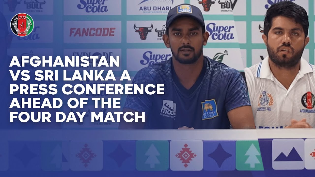Afghanistan vs Sri Lanka A Press Conference ahead of the Four-Day Match | Abu Dhabi | ACB