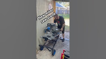 This new miter saw stand from Evolution is awesome #tools #machinist #fabrication