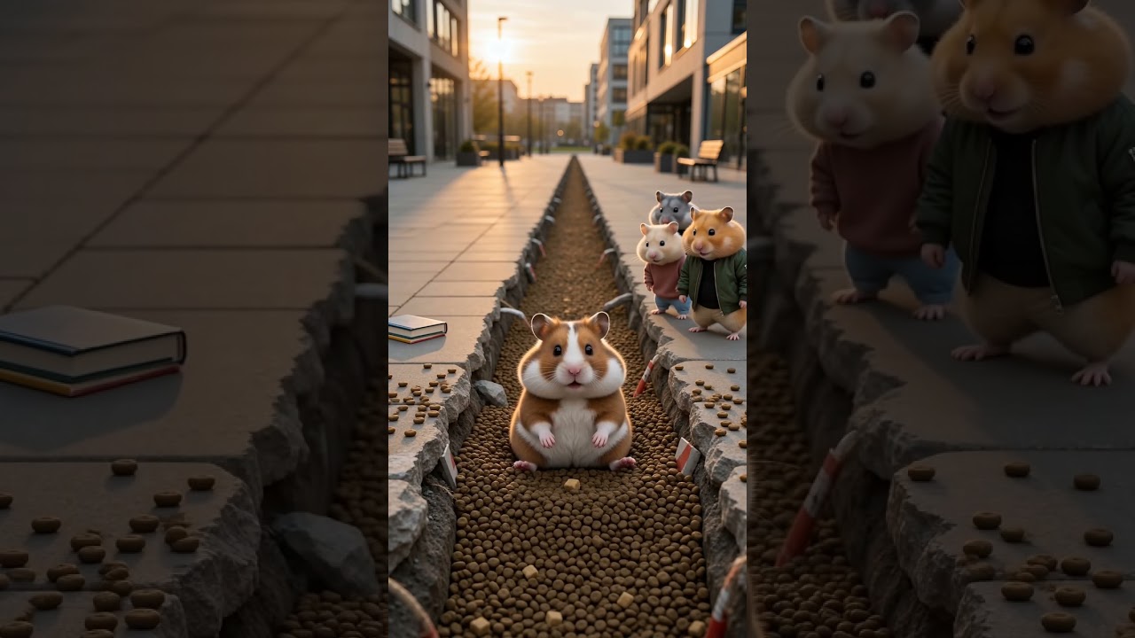 Cat Finds Food in the Puddle?! 😱🐾