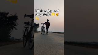life is enjoyment only stuntx 😁🥳💫#freestyle#cyclestunt​#wheelie​#surfing​#cycle #cyclestunt​ #cyling
