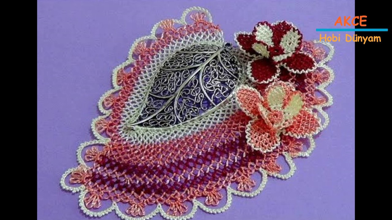 İğne oyası modelleri - iğne oyası Fular ucu HD 2