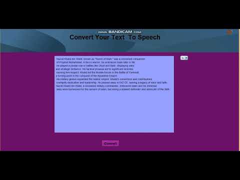Text to Speech Project using java