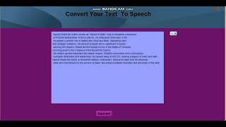 Full Text to Speech Project using java News