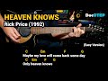 Heaven Knows - Rick Price (1992) - Easy Guitar Chords Tutorial with Lyrics