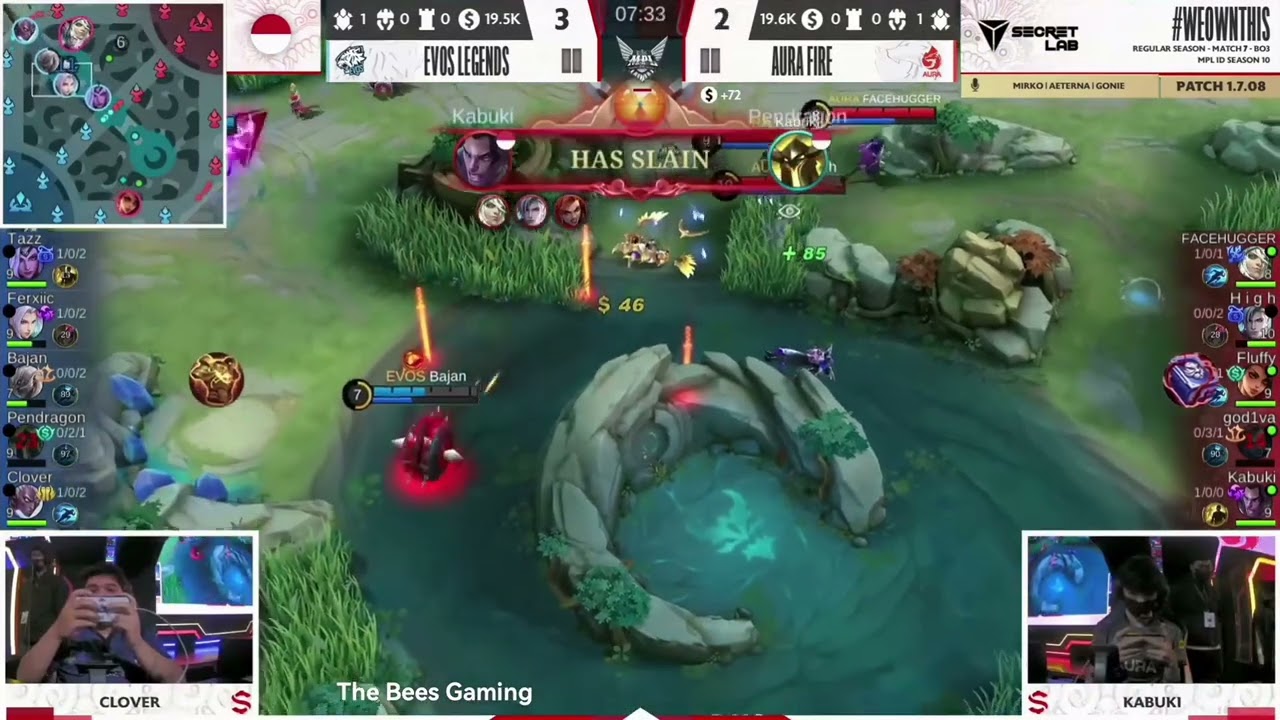 EVOS LEGENDS vs AURA FIRE Game 1 | MPL ID S10 | Week 1 Day 3