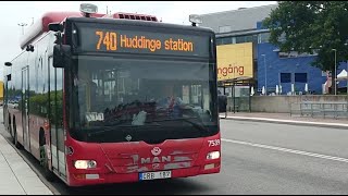 Sweden, Stockolm, IKEA, boarding bus 740