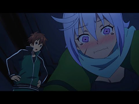 Kazuma touches Chris.. umm.. padded chest!? 🍮🎈| Konosuba Season 3 Ep04