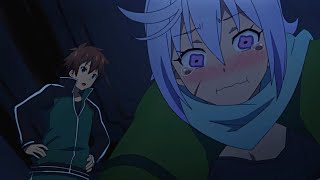 Kazuma touches Chris.. umm.. padded chest!? 🍮🎈| Konosuba Season 3 Ep04