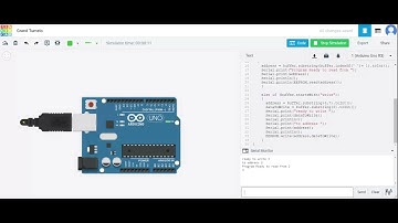 EEPROM using serial monitor- ARDUINO