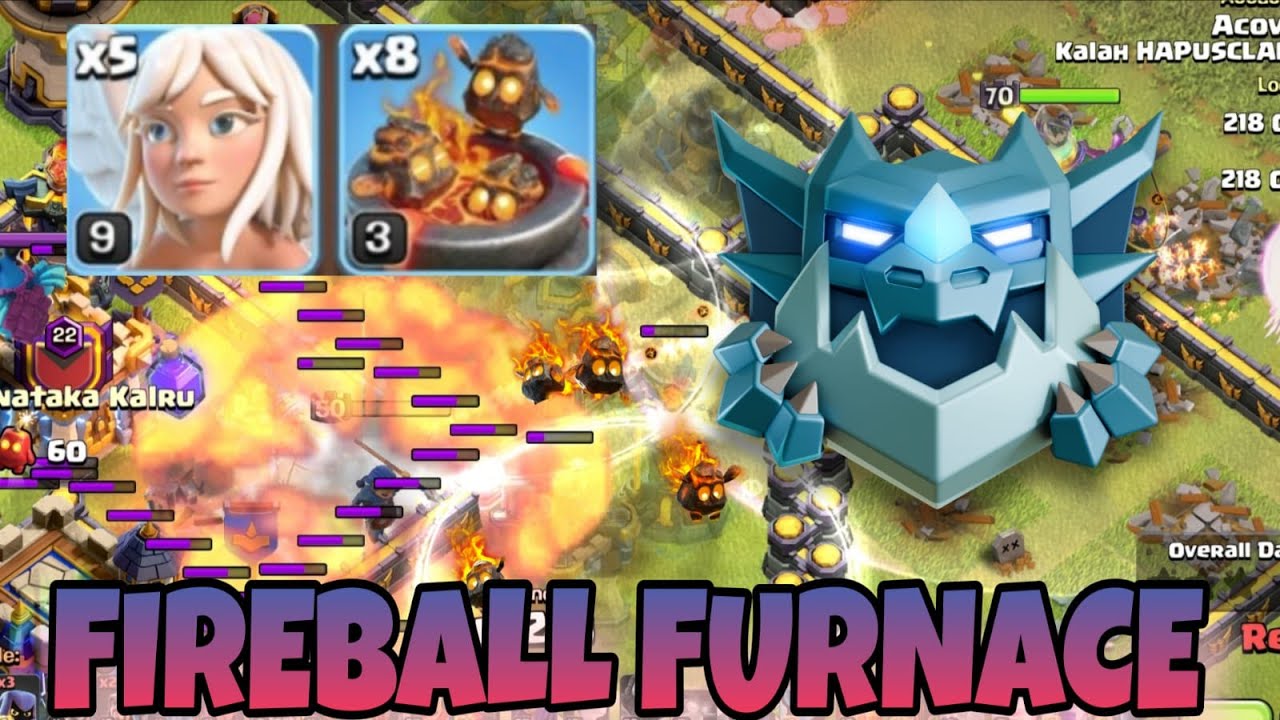 Fireball Furnace TH16 Ranked Attack  - Clash of Clans