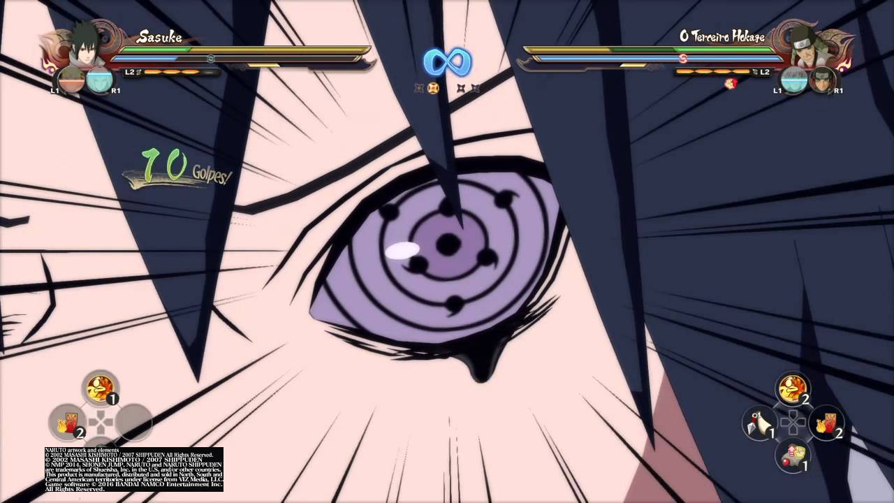 Naruto Storm 4 Sasuke Rinne Sharingan Gameplay Dublado Pt Br Youtube