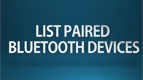 Android tutorial for beginners - 89 - List paired Bluetooth devices