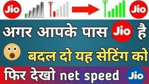 Secret Setting to Increase Jio Internet Speed on Android Mobile | For All Sim Cards !! Hindi