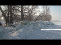 На юге Красноярского края затяжные морозы привели к ледоставу на Енисее